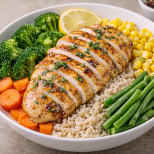 Bowl de Pollo con Arroz Integral